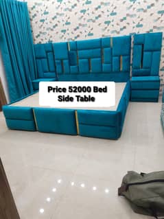 Bed, Side table, King size bed, double bed, sheesham wooden bed 0