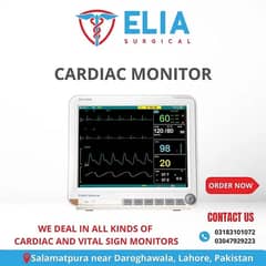 Cardiac Monitor/Vital Sign Monitor ,Bipap Cpap Machine all parameters