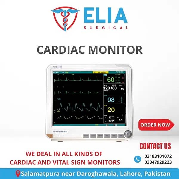 Cardiac Monitor/Vital Sign Monitor ,Bipap Cpap Machine all parameters 0