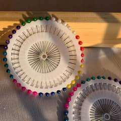 Multicolor Safety Sewing Pearl Hijaab Pins Wheel - Hijab Scarf Needles