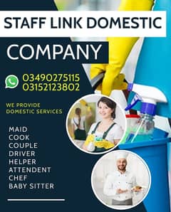 Domestic staff, Baby sitter, Maid, Babysitter , Cook, Driver, Nurse