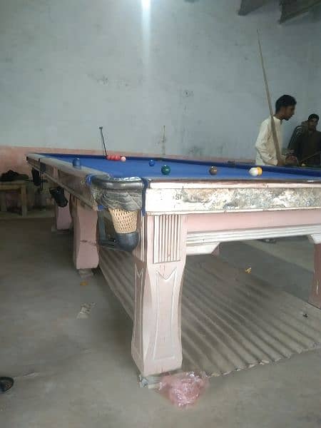 2 tables 1 snooker and 1 billiard 3