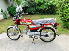 Honda CD 70 2023 Model  applied for NEW condition 6000km use just
