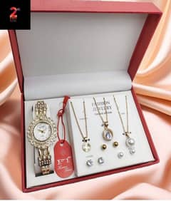 *2nd Step*
FT GIRLS GIFT SET
STONE JEWELRY WATCH 
GOOD LOOKING DILE