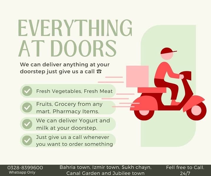 Order Everything at your doorstep. 0