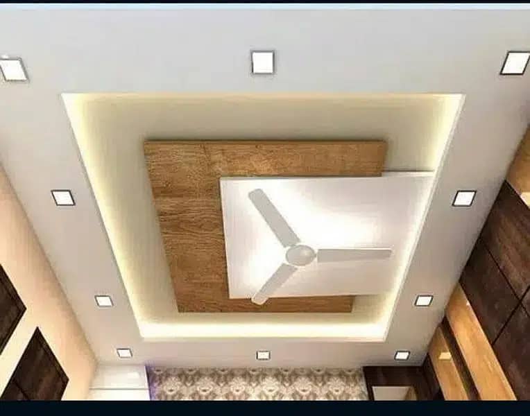 false ceiling paint work pvc panelling epoxy vinyle flooring 13