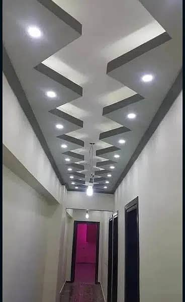 false ceiling paint work pvc panelling epoxy vinyle flooring 5