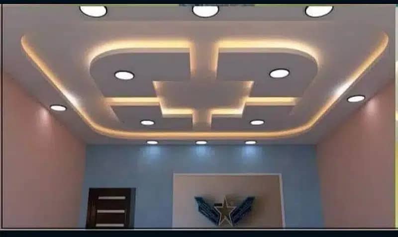 false ceiling paint work pvc panelling epoxy vinyle flooring 14