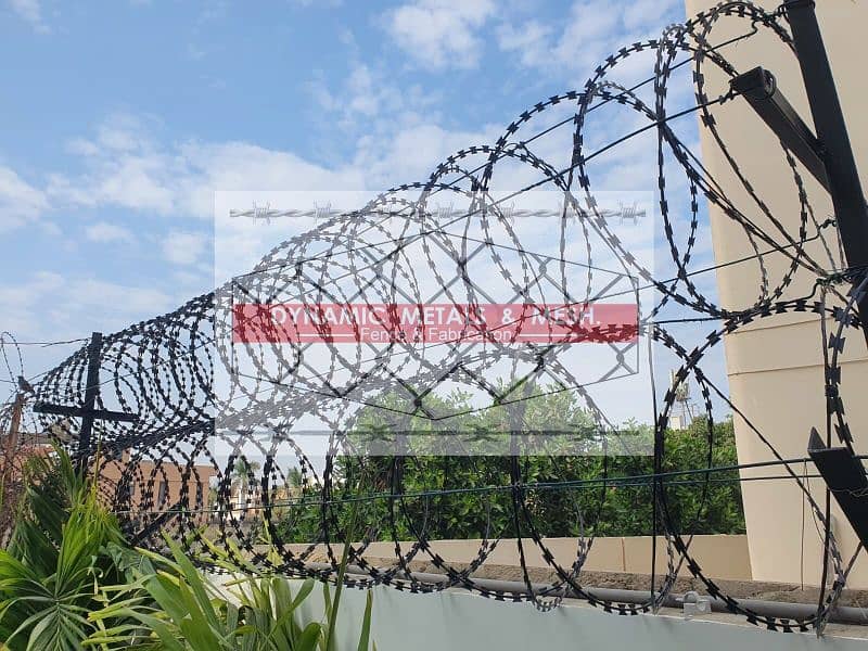 Razor Wire | Chain Link Fence | Birds Spikes, Hesco Bag,Electric Fence 2