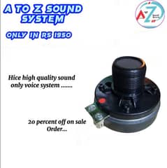 hice high qulaity sound only voice system