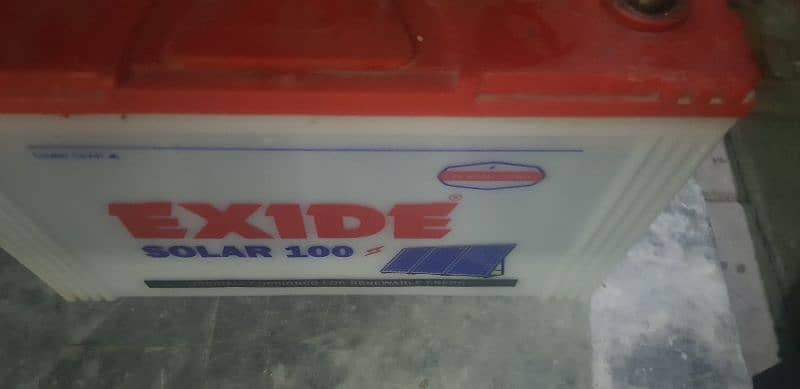 Battery Exide 100 ampere good condition battery 2