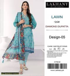 Delivery all Pakistan (3pcs women unstitched lawn printed suit)