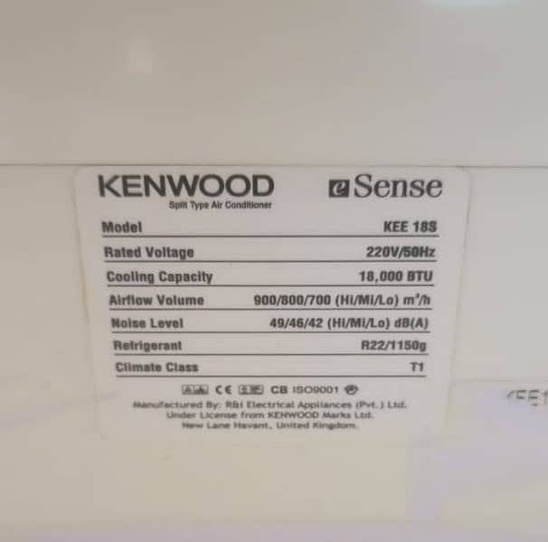 KENWOOD AC 1.5 TUN Model _KEE 18s 2