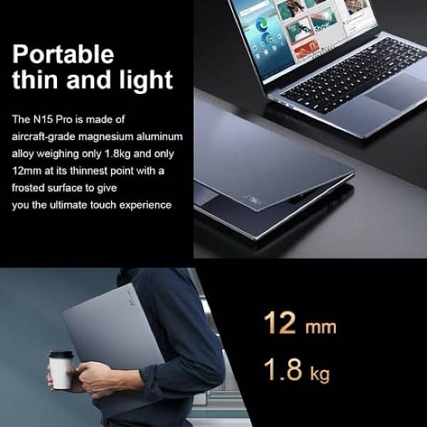 Ninkear Laptop N15 Pro 15.6-inch, Intel Core i7-1255U, IPS HD Dual SSD 2