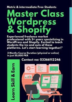 Learn & Earn Wordpress & Shopify with ui-ux