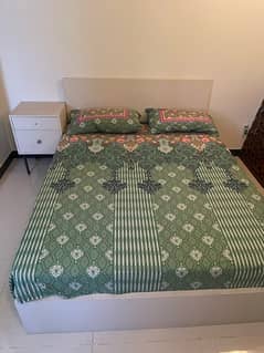 White Bed without mattress