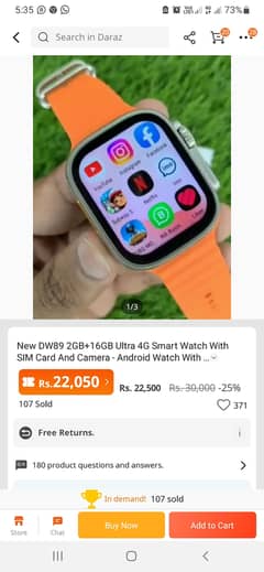 Android watch 2gb 16gb