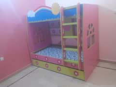 KIDS Bunk BED (3 Beds without Mattress), Wardrobe, Dressing Table