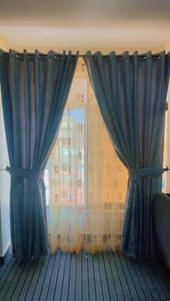 texture curtains with organza curtains 0