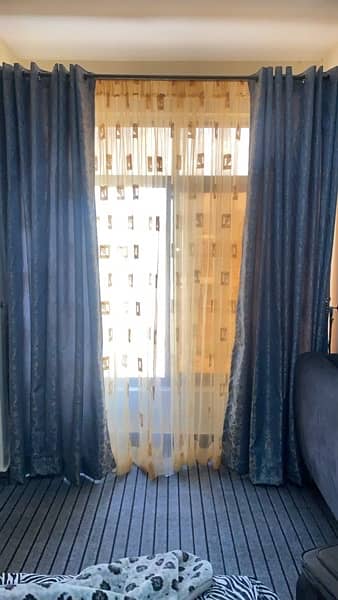 texture curtains with organza curtains 2