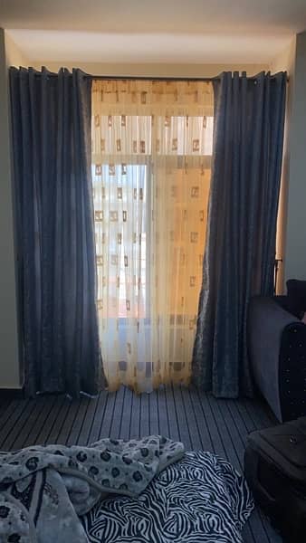 texture curtains with organza curtains 4