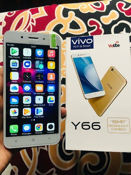 vivo y66 6gb128gb for sale with box and charger 5