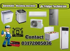 All Types Split Ac automatic &Sami washing machine repairing