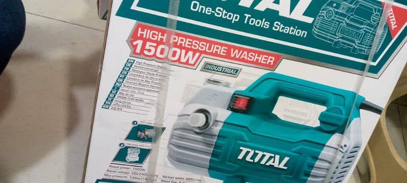 New TOTAL High Pressure Car Washer - 100 Bar with Induction Motor 12