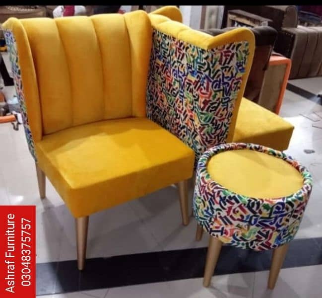 Bedroom chairs set | Stools | Ottoman | Sofa | Tables | Sofa Chair | 1