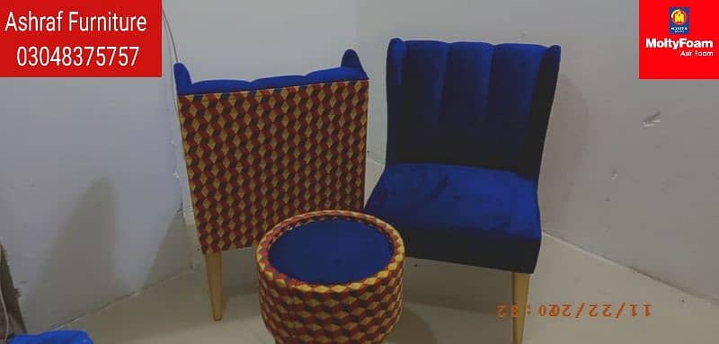 Bedroom chairs set | Stools | Ottoman | Sofa | Tables | Sofa Chair | 4