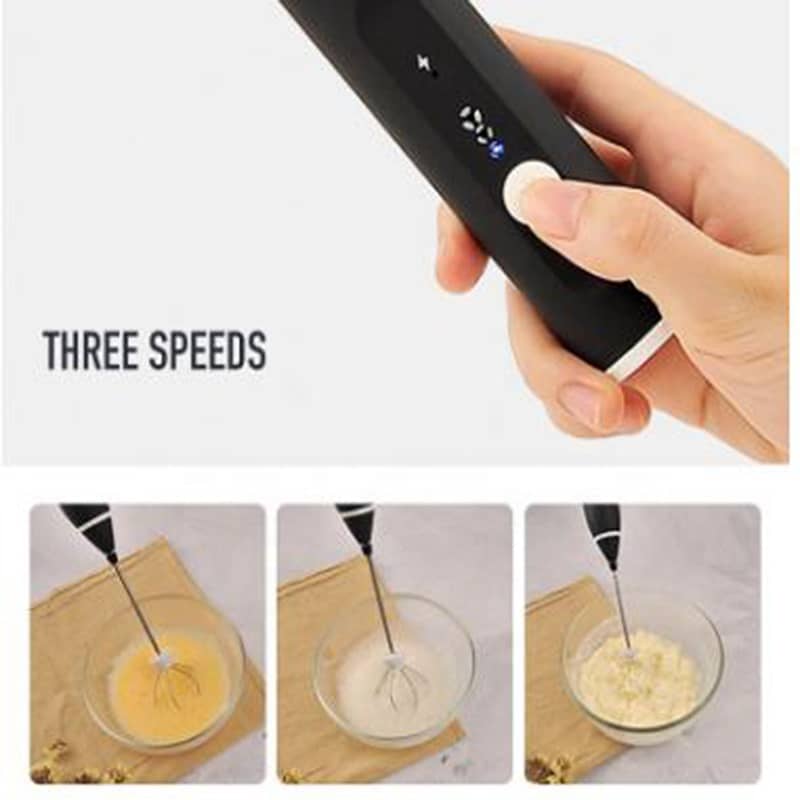 Rechargeable Electric Egg\Coffee Beater Baking Cream Foaming 3