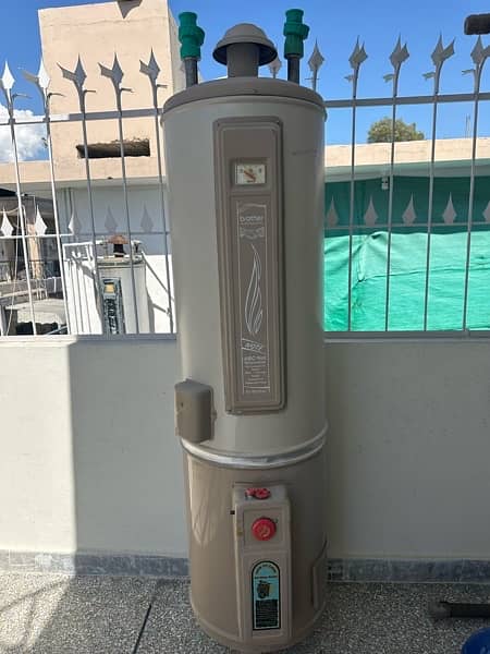 New Geyser full size only 4 months used warranty card available. 4