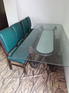 Dining Table /10 Seater Glass Top Dining Table / Luxury Dining table 0