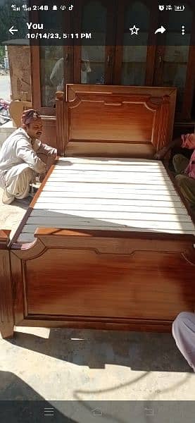 new 2 single bed for sael new condition 2