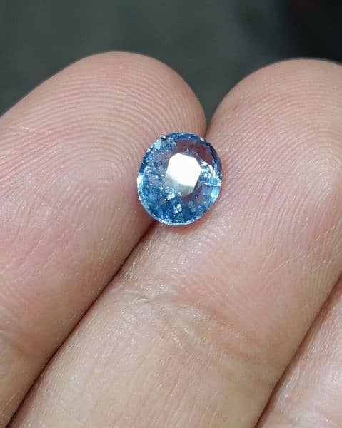 CGL certified Natural Blue Sapphire Neelam unheated untreated top gem 1