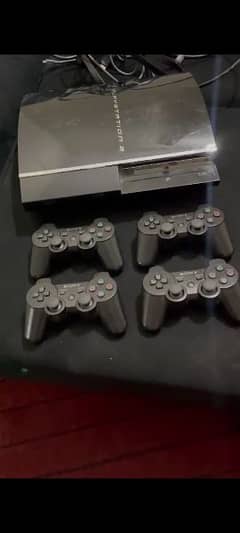 play station 3 with 4 controller