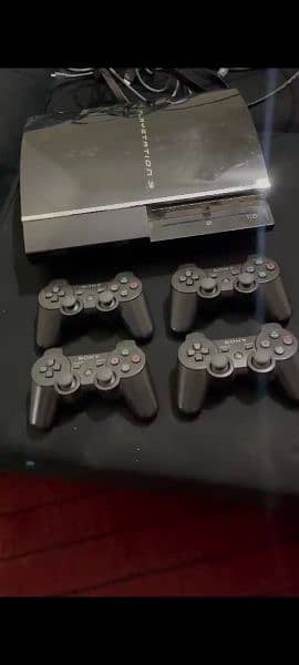 play station 3 with 4 controller 3