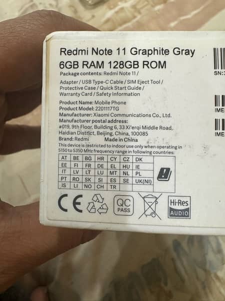 Redmi Note 11 Graphite Gray 6GB RAM 128GB ROM 1