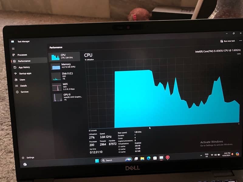 Dell cor i5 8th generation latitude 5400 7