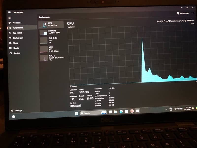 Dell cor i5 8th generation latitude 5400 11