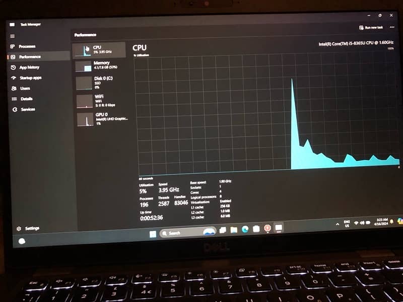 Dell cor i5 8th generation latitude 5400 12