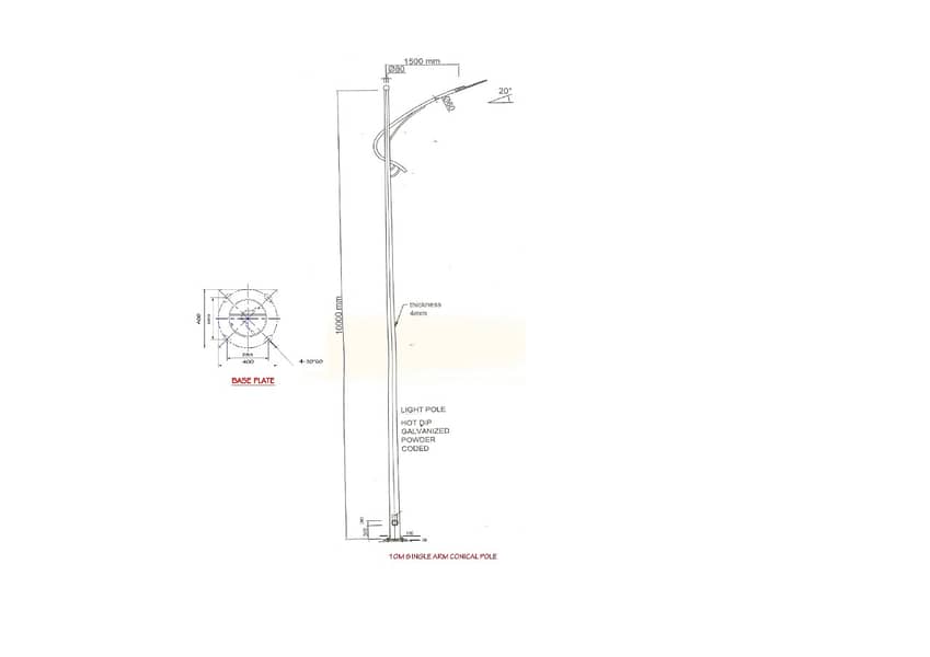 Street Lighting Poles Solar poles structural towers overhead line pole 14
