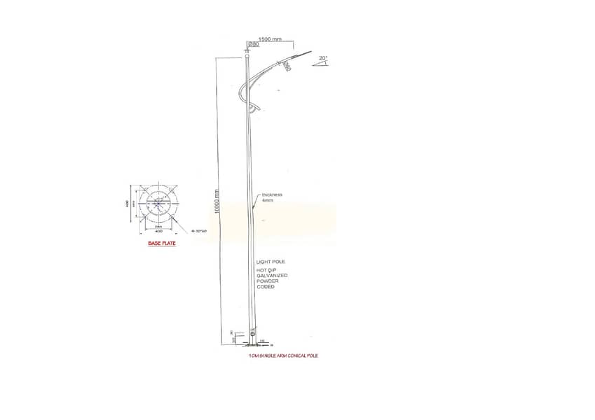 Street Lighting Poles Solar poles structural towers 15