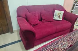 ROYAL RED SOFA SET FOR SALE