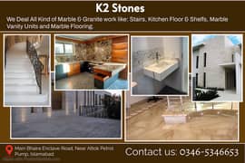 Granite and Marble /Stairs, /marble kitchen /marble vanities /Flooring