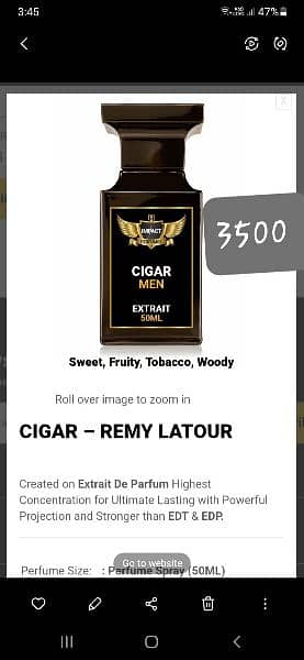 new international perfume CIGAR in best quality 1