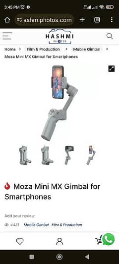 moza mini mx gimble for smart phones 0
