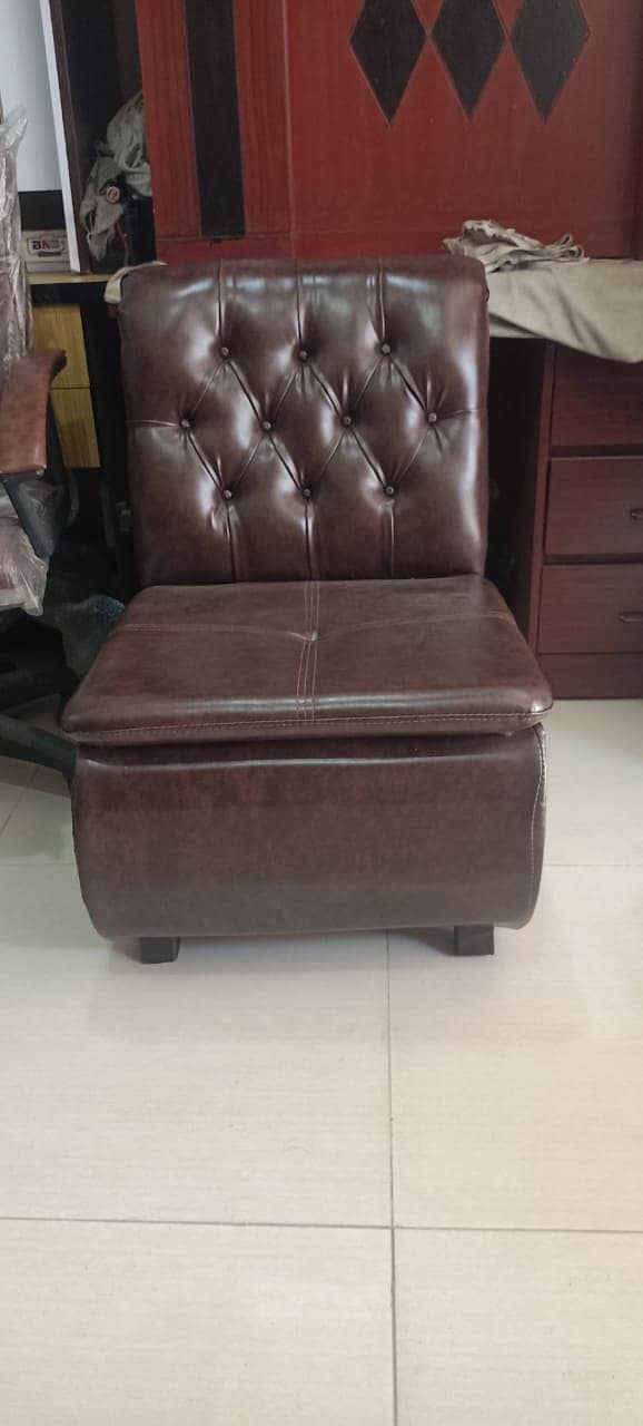 office sofa set leather Chesterfield chair table 1