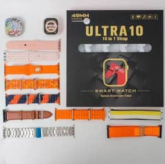 ultra 10 smart watch with 10 straps 0