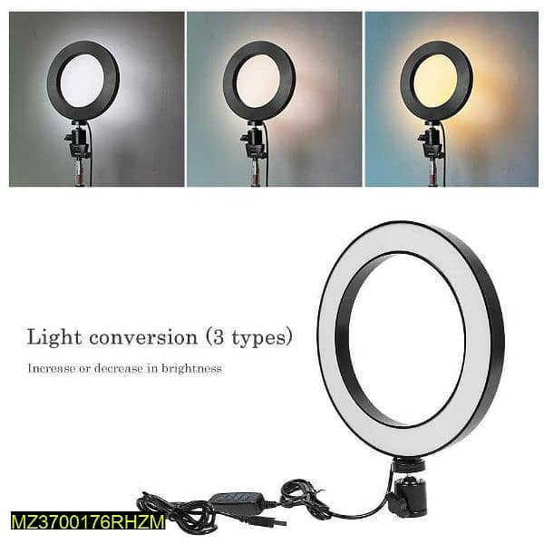 6cm ring light with 3110 stand 2